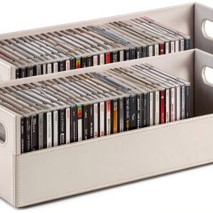 Gray Espresso CD Storage Organizer by Stock Your Home-0