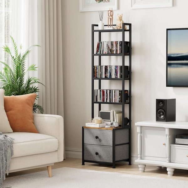 Epouseter Large Capacity CD Storage Rack White-1