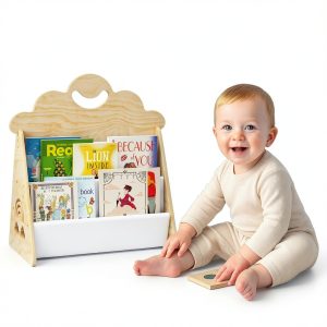 Kids Bookcase Pavo Montessori Solid Wood Design-0