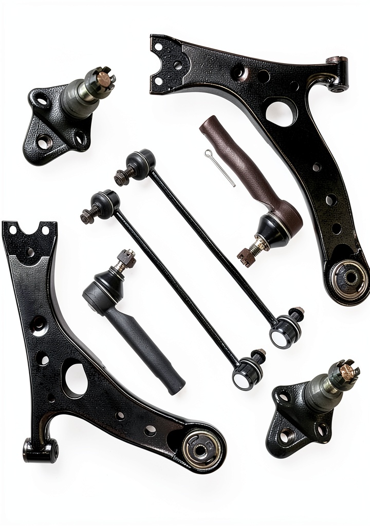 SCITOO front lower control arm kit installed on a Toyota RAV4