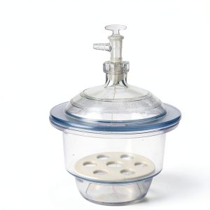 Glass Vacuum Desiccator Jar Deschem 400mm Clear Borosilicate Drying-0