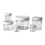 Qorpak PLC-03729 Clear Polystyrene Jar with 89-400 White Polypropylene SturdeeSeal Polyethylene Foam Lined Cap Attached, 16 oz (Pack of 24)-0