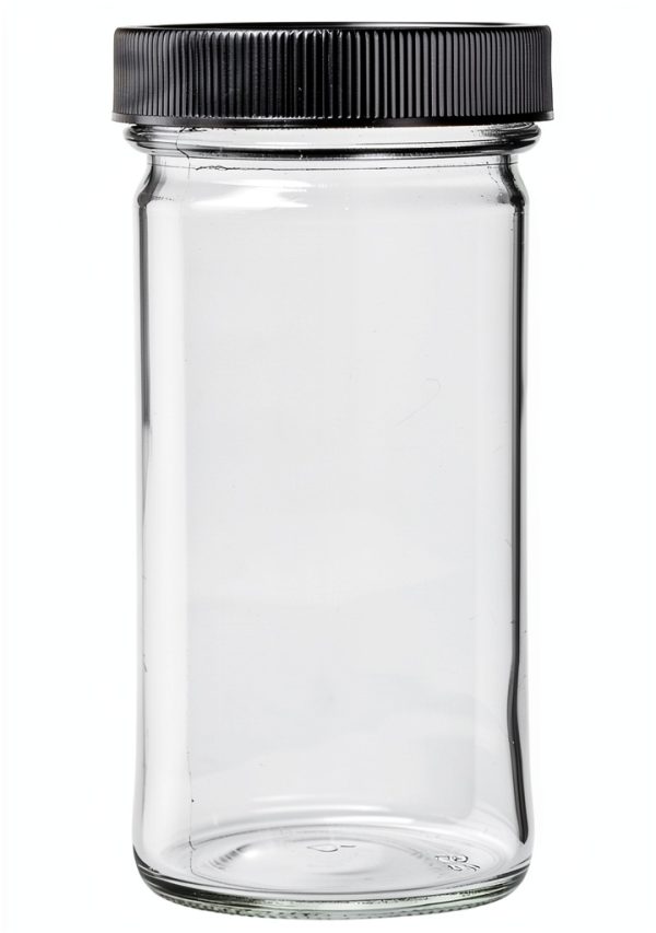 Clear Tall Jar Thomas Scientific GLC01656 8 oz PP Cap PTFE Disc-0