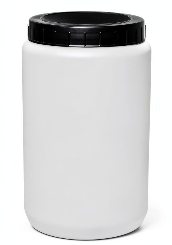 Kartell 226415-1500 HDPE Cylindrical 1500mL Lab Specimen and Storage Jar, with Cap (Pack of 10)-0