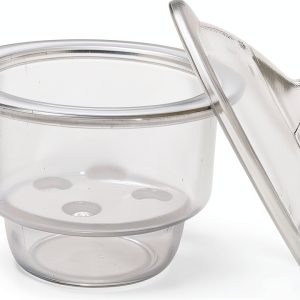 iplusmile Glass Desiccator Jar 150mm Transparent Lab Dryer with Holder-0